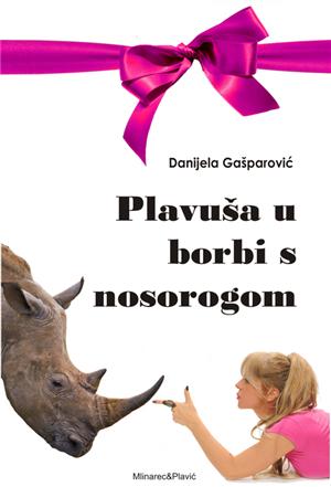Plavuša u borbi s nosorogom