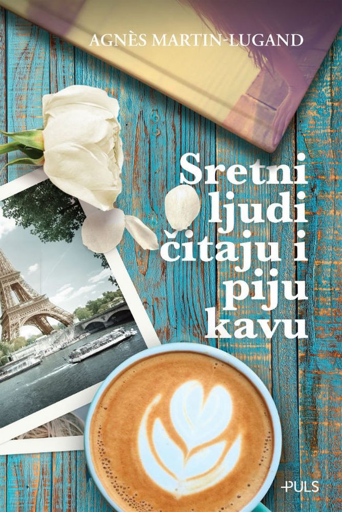 Sretni ljudi čitaju i piju kavu